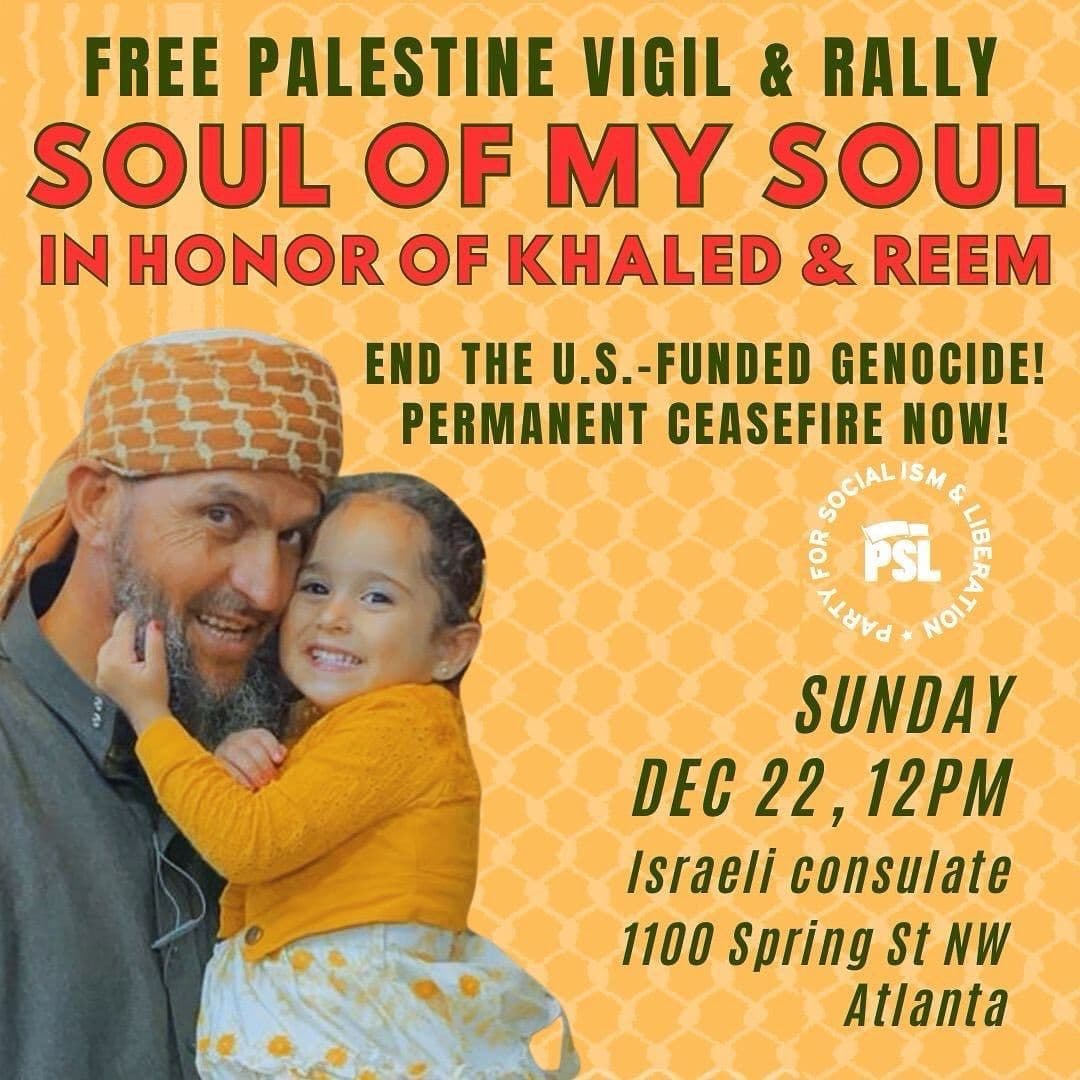 FREE PALESTINE VIGIL & RALLY