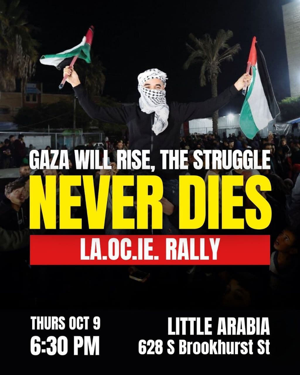 GAZA WILL RISE, THE STRUGGLE NEVER DIES