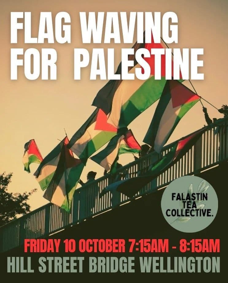 FLAG WAVING FOR PALESTINE