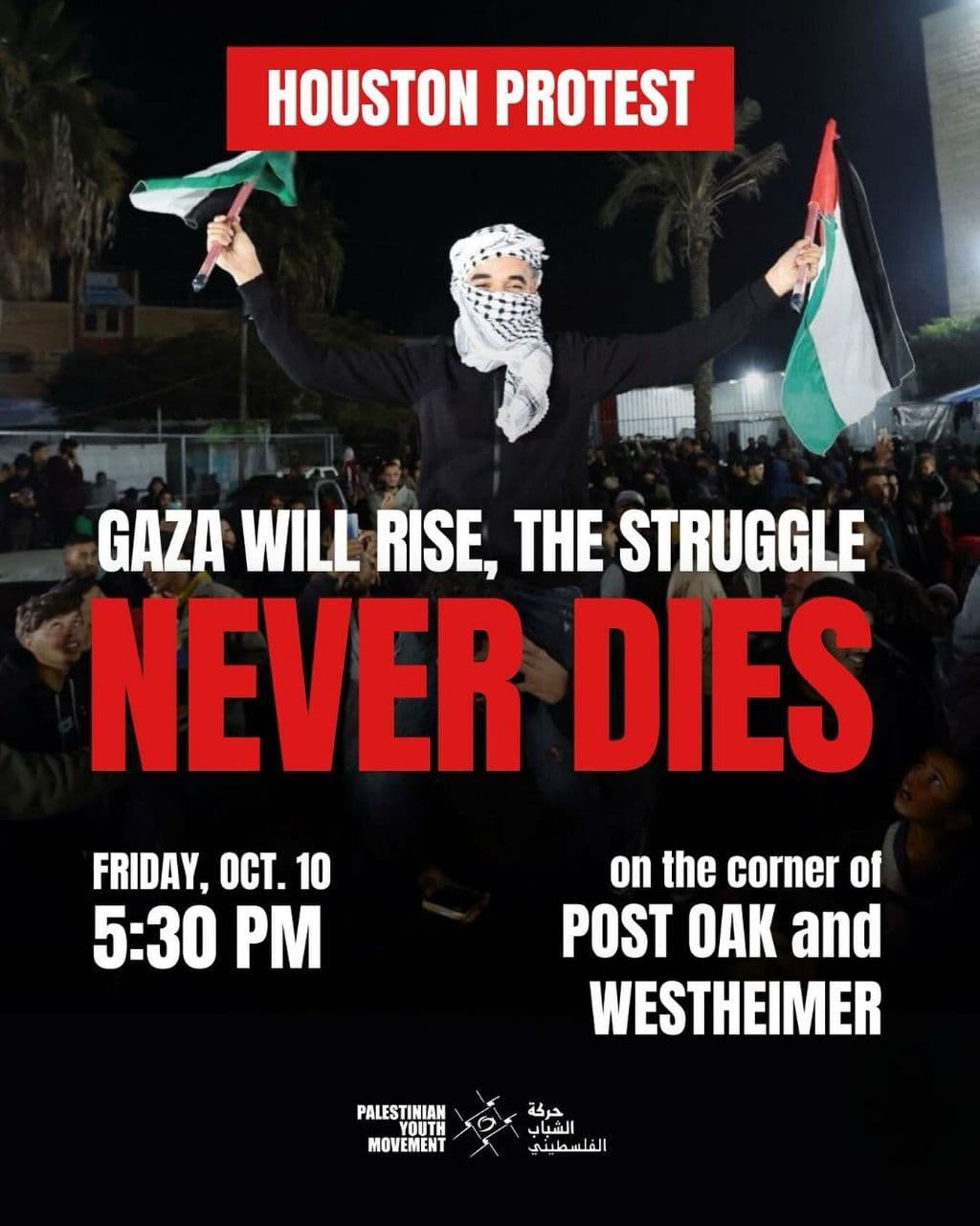 GAZA WILL RISE, THE STRUGGLE NEVER DIES