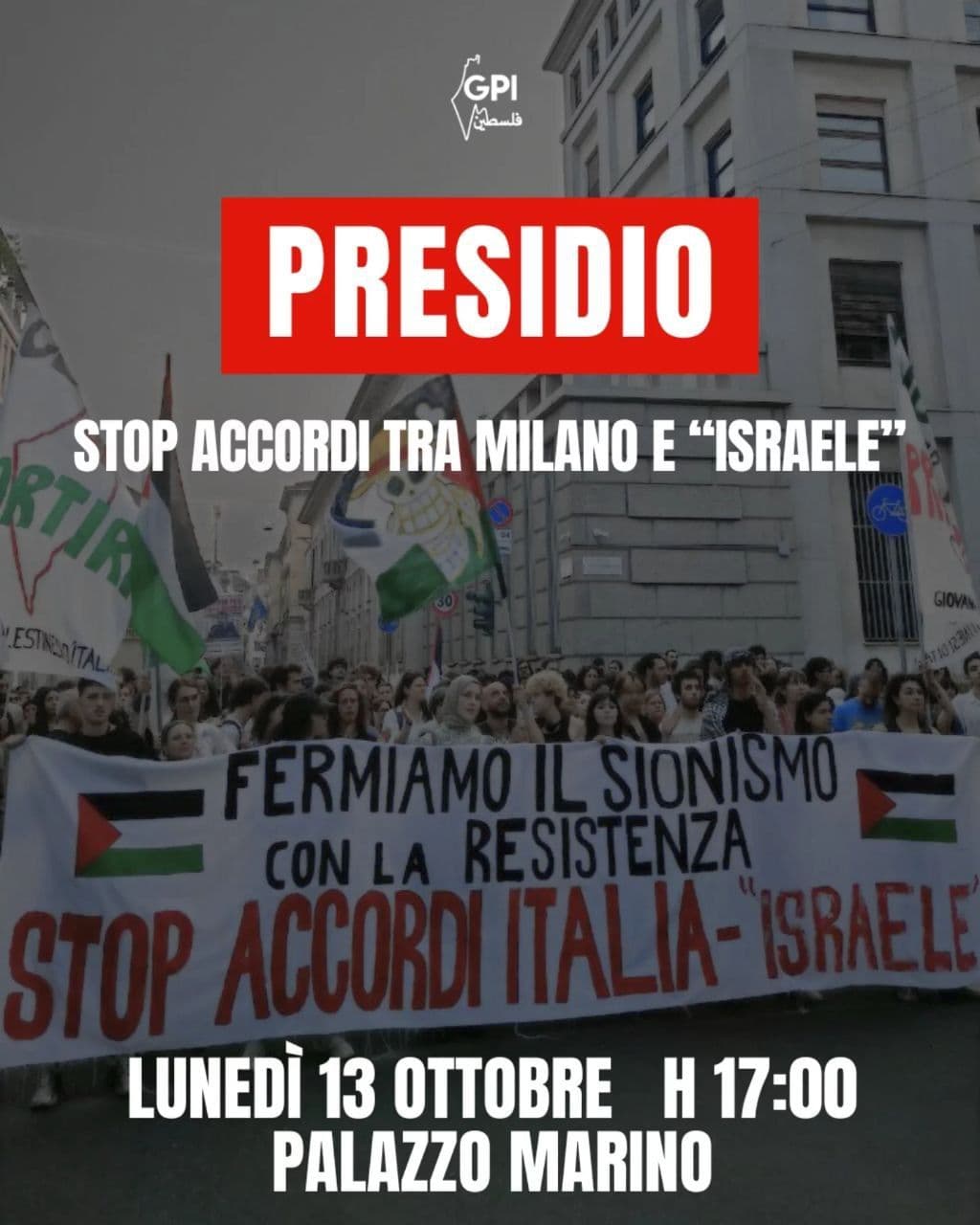 STOP ACCORDI TRA MILANO E "ISRAELE"