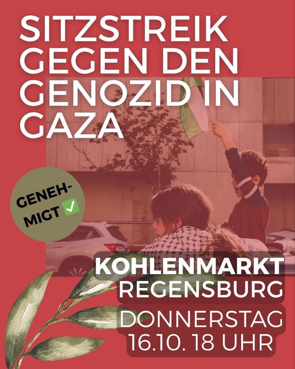 SITZSTREIK GEGEN DEN GENOZID IN GAZA
