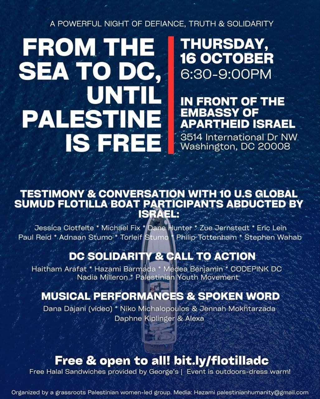 FROM THE SEA TO DC,UNTIL PALESTINE IS FREE