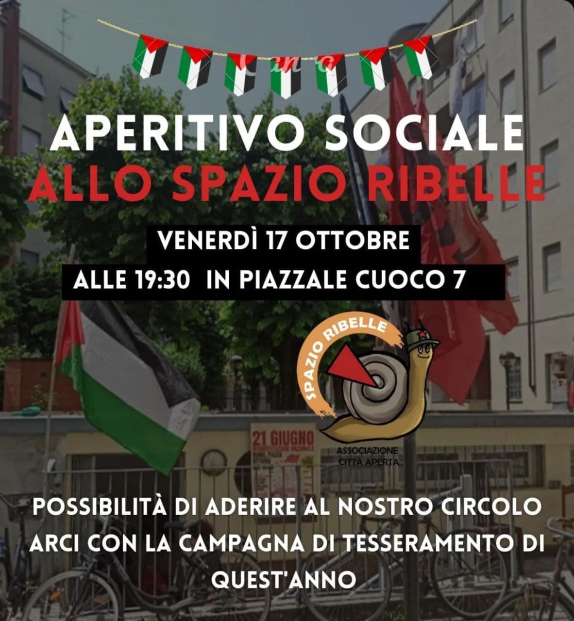 APERITIVO SOCIALE ALLO SPAZIO RIBELLE