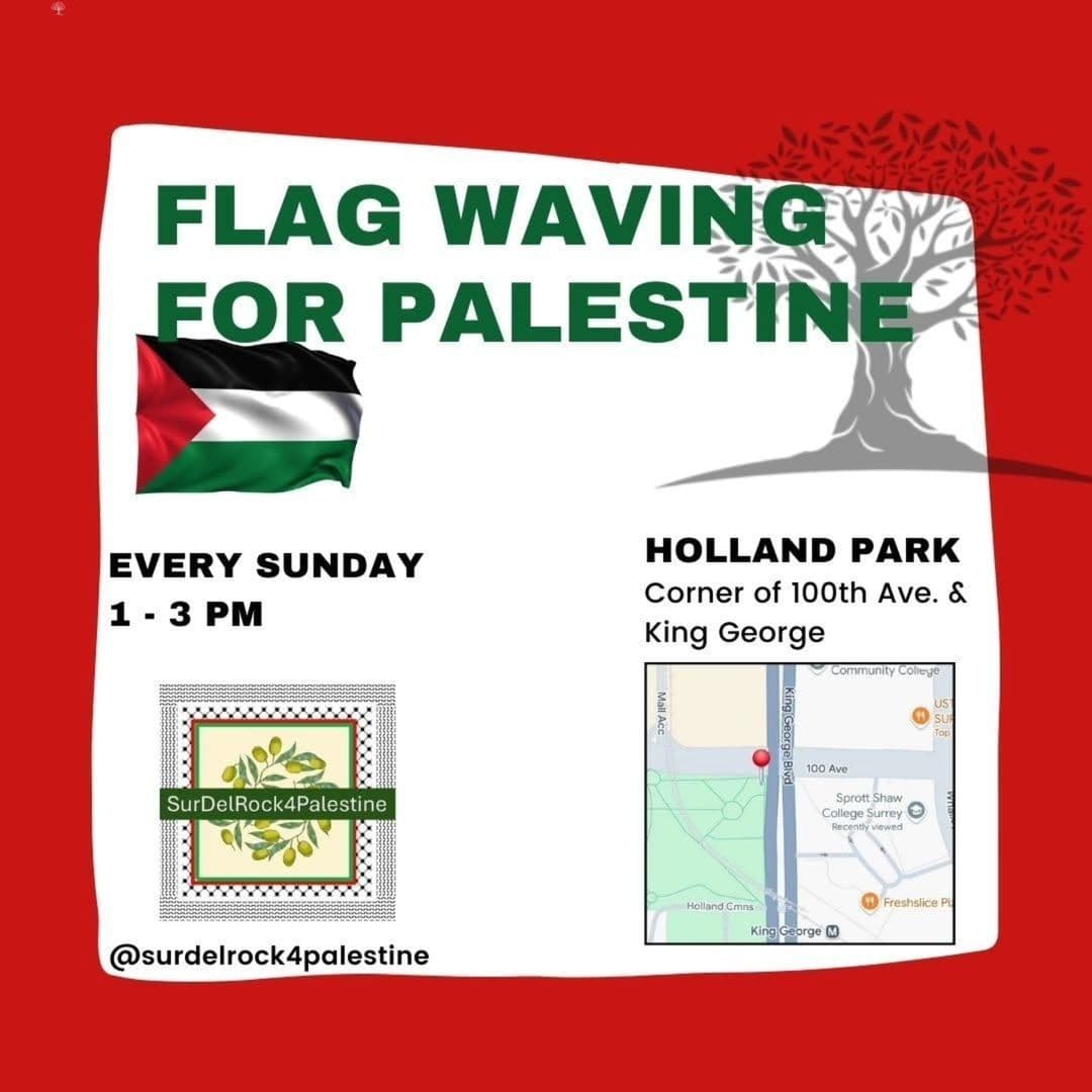 FLAG WAVING FOR PALESTINE
