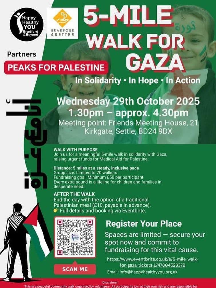 5-MILE WALK FOR GAZA