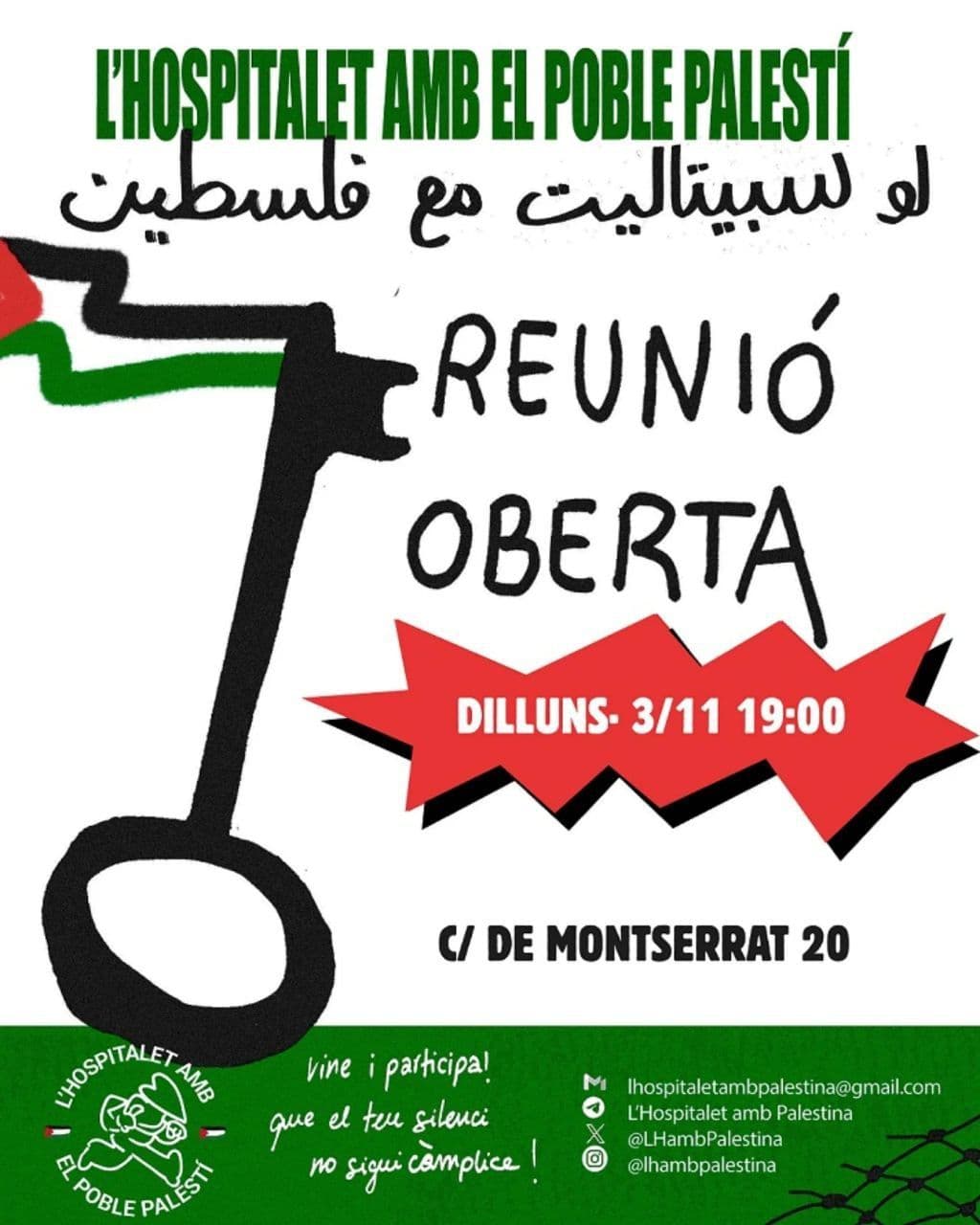 L’HOSPITALET AMB EL POBLE PALESTI