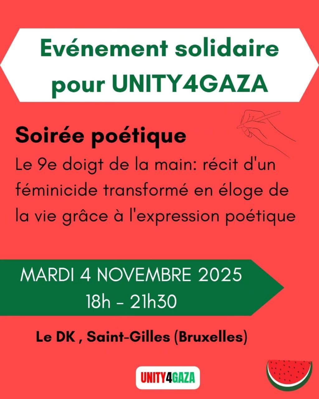 Evénement solidaire pour UNITY4GAZA