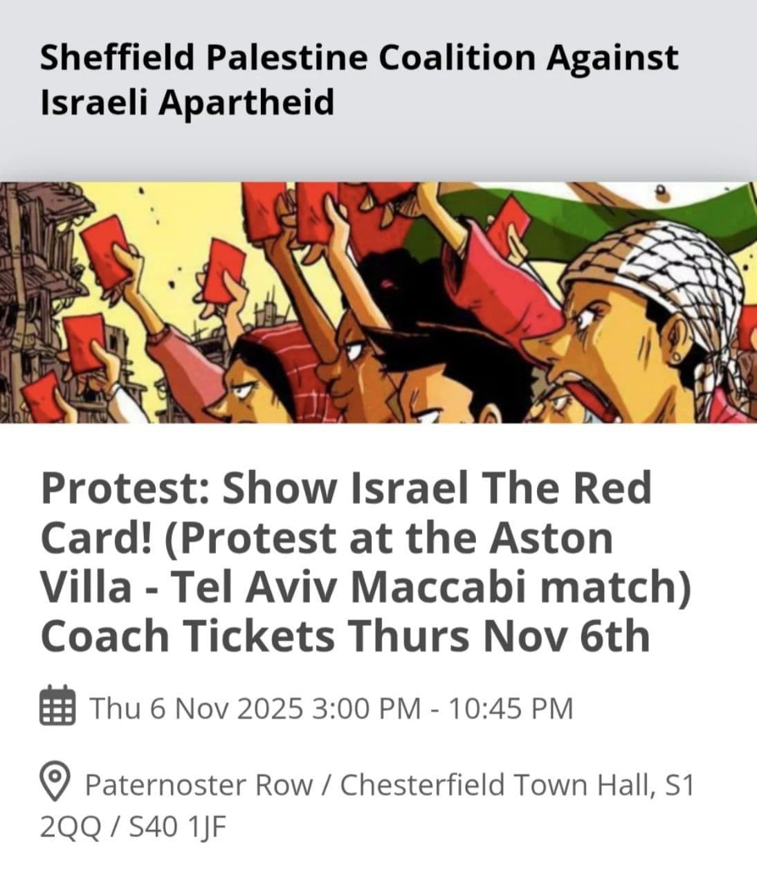 Show Israel The Red Card!