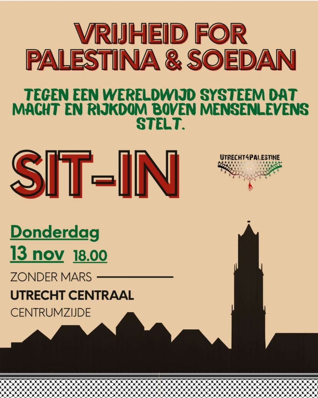 VRIJHEID FOR PALESTINA & SOEDAN