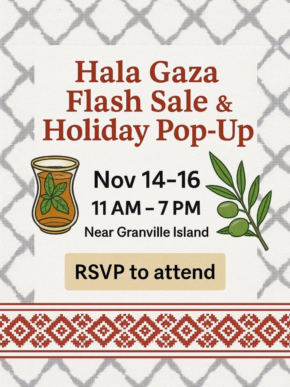 Hala Gaza Flash Sale & Holiday Pop-Up