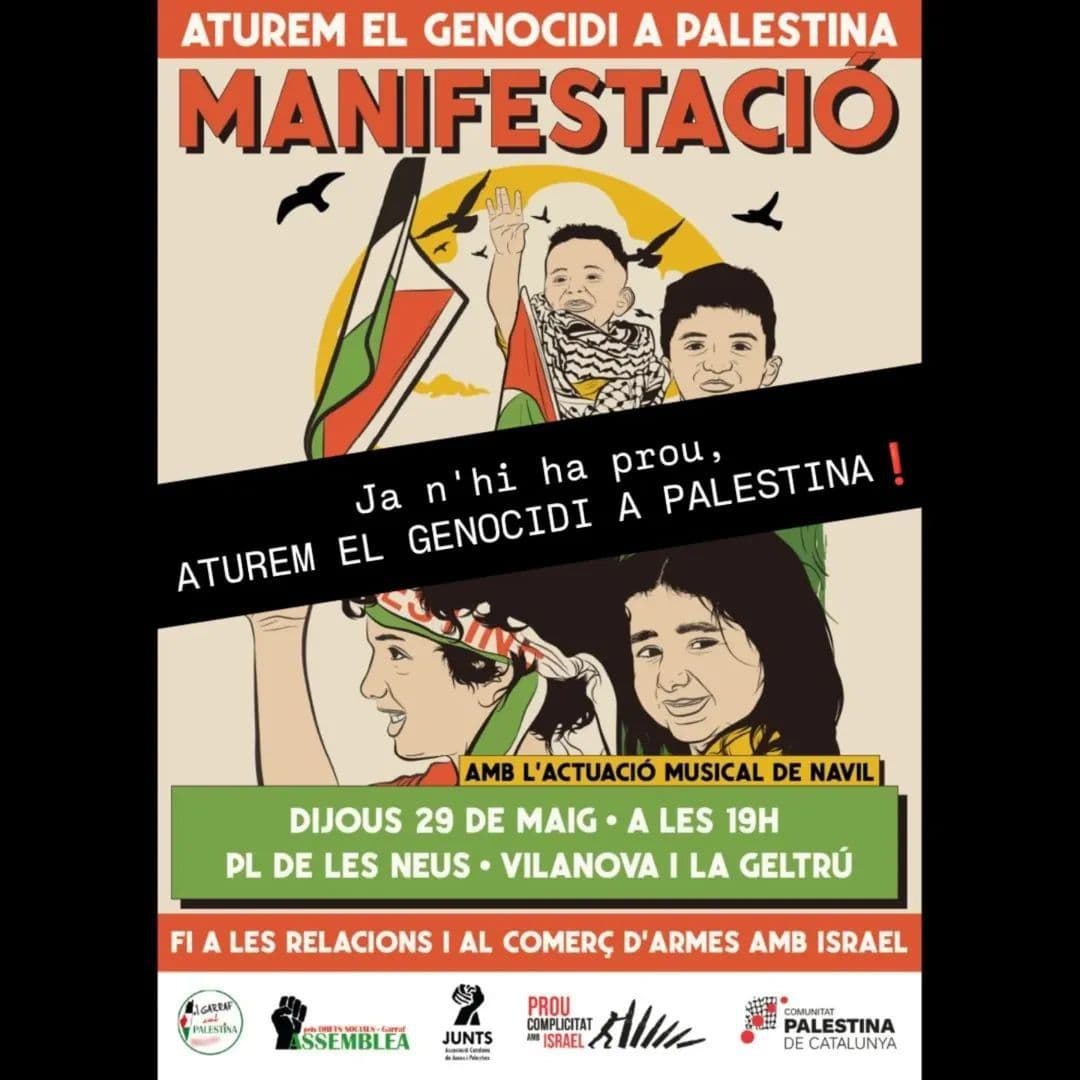 JA N'HI HA PROU, ATUREM EL GENOCIDI A PALESTINA