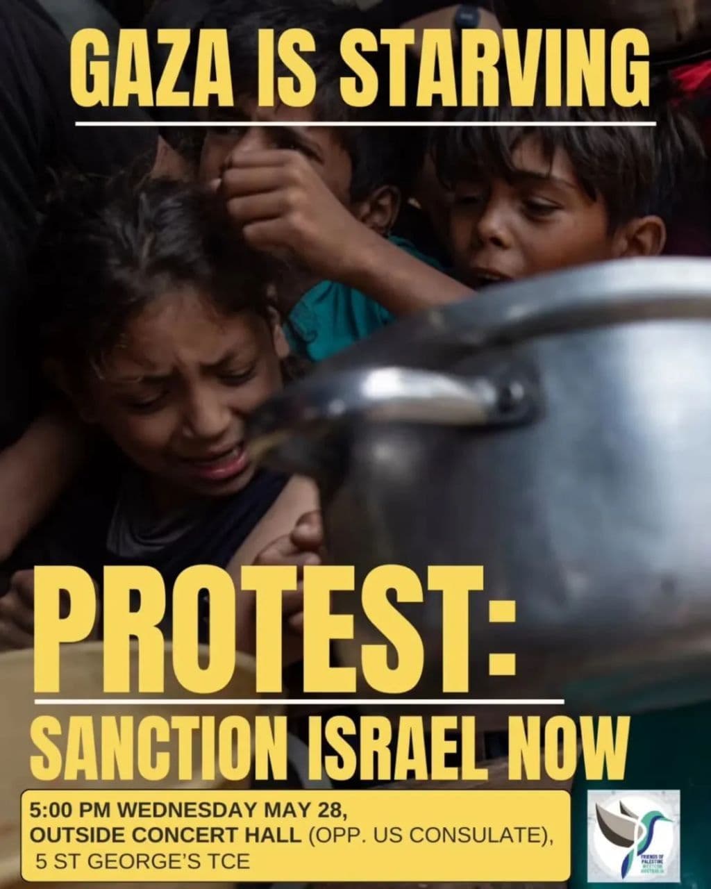EMERGENCY PROTEST ON WEDNESDAY! END THE BLOCKADE ON GAZA!