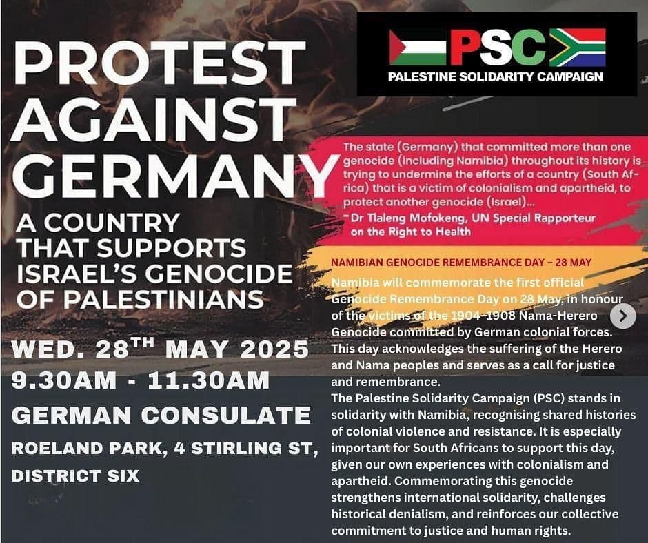 PROTEST AGAINST GERMANY