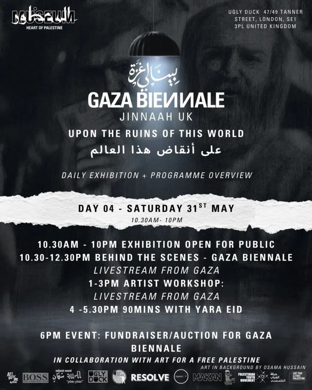 Tickets in bio for Gaza Biennale