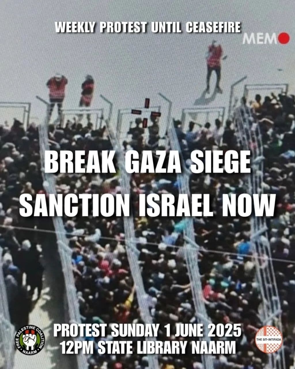 BREAK GAZA SIEGE SANCTION ISRAEL NOW