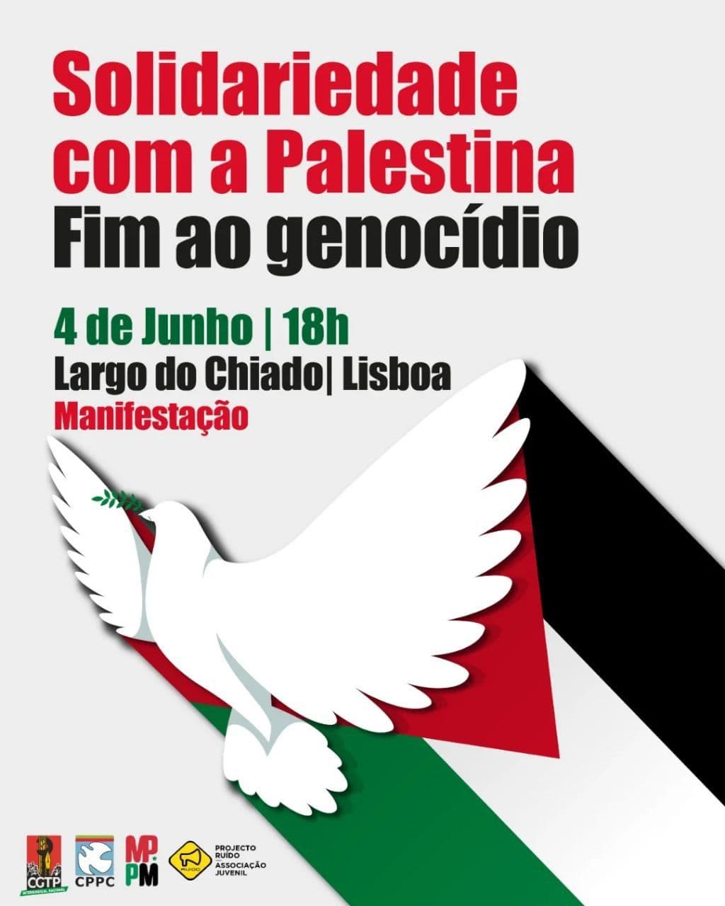 Solidariedade com a Palestina Fim ao genocídio