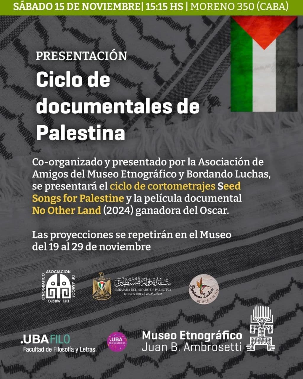 Ciclo de documentales de Palestina