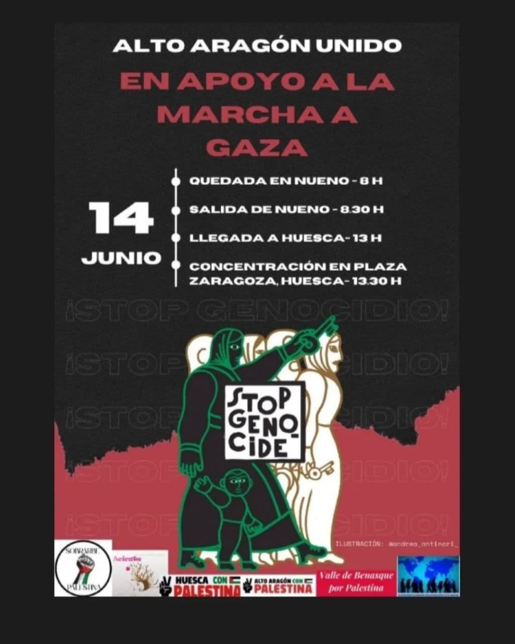 EN APOYO A LA MARCHA A GAZA