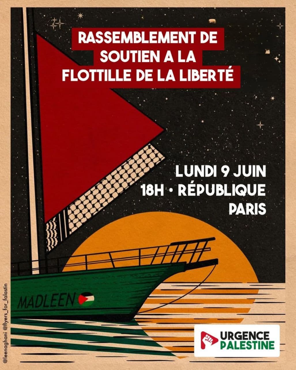 Rassemblement de soutien à la flottille de la liberté