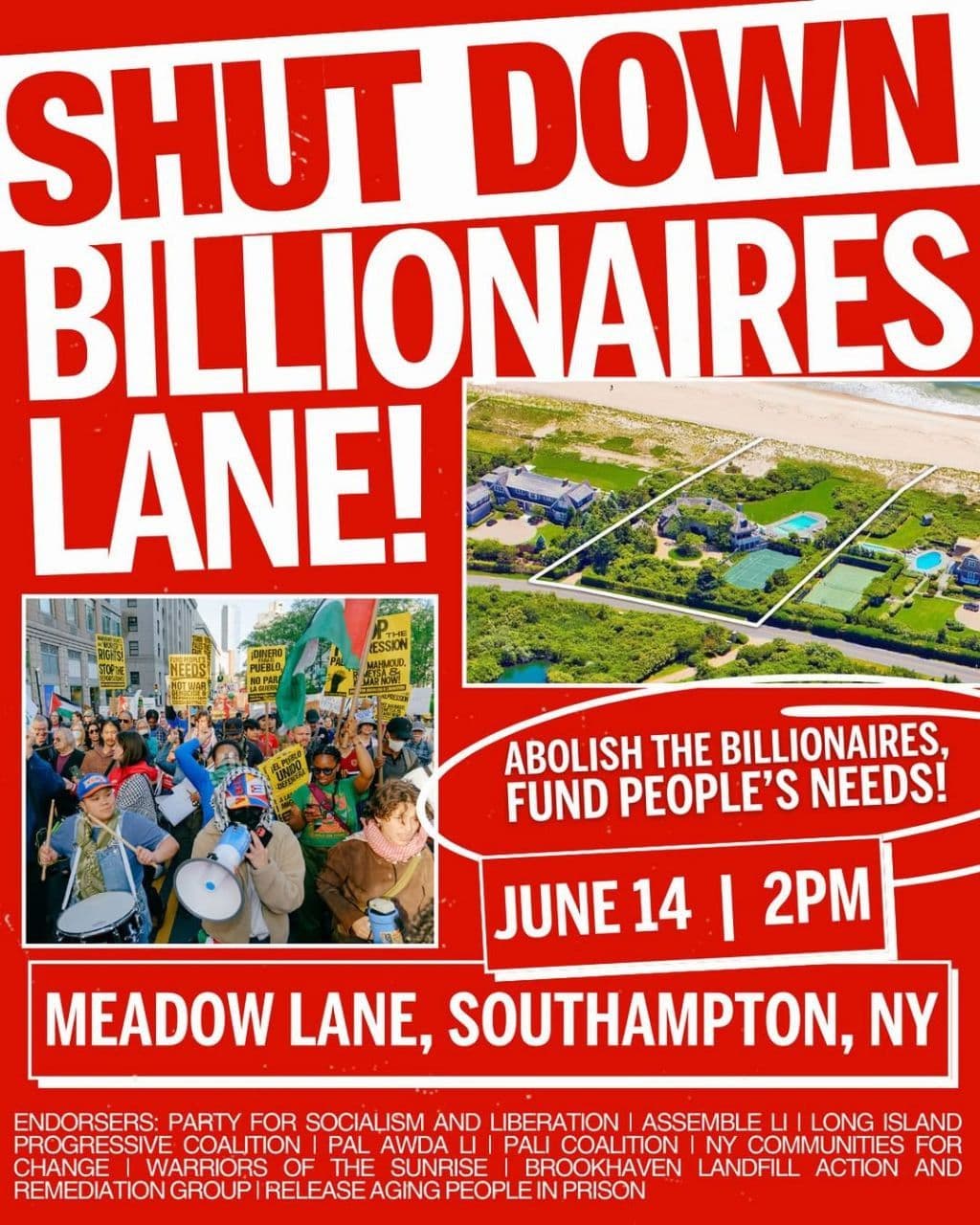 SHUT DOWN BILLIONAIRES LANE!