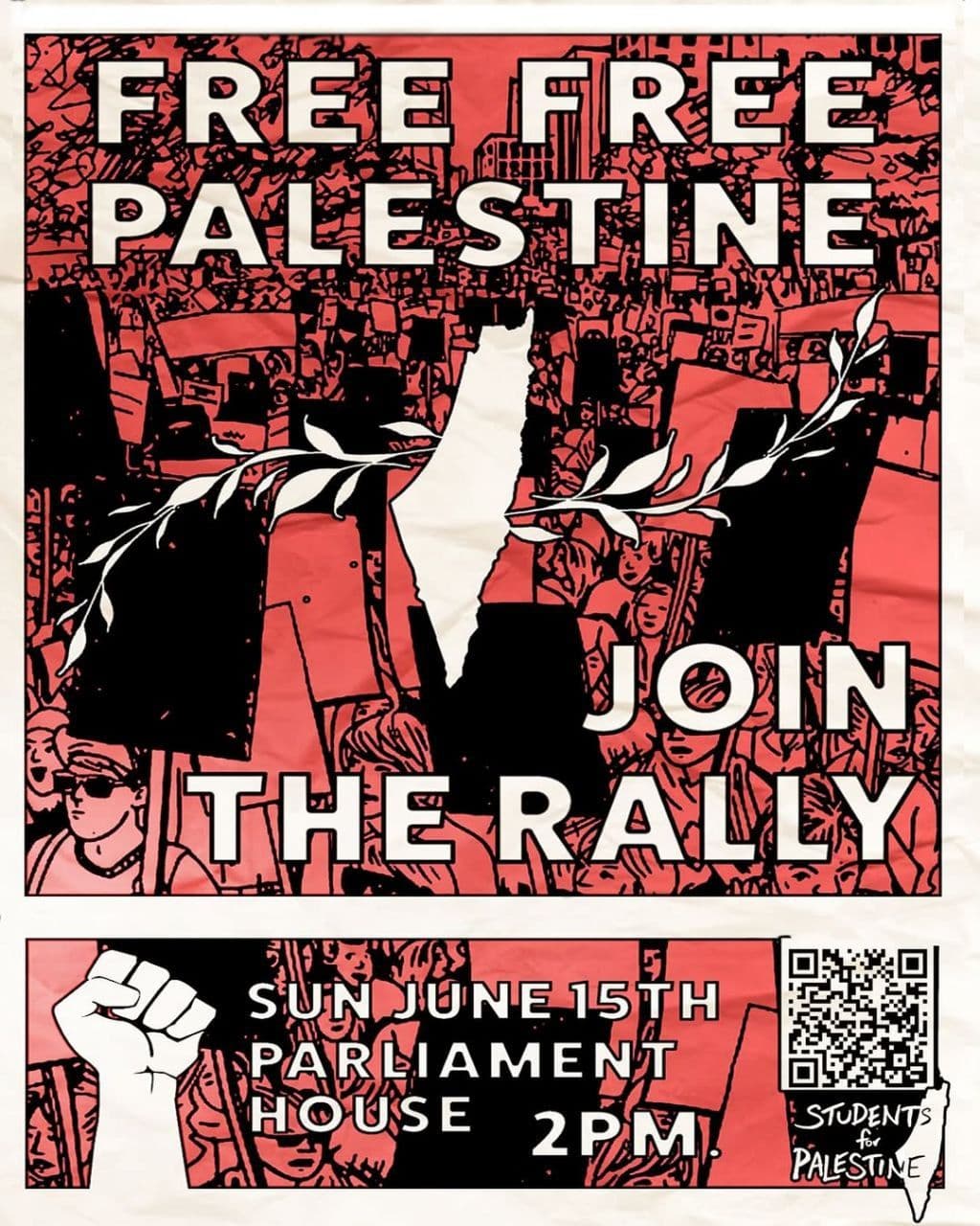 FREE FREE PALESTINE JOIN THE RALLY!