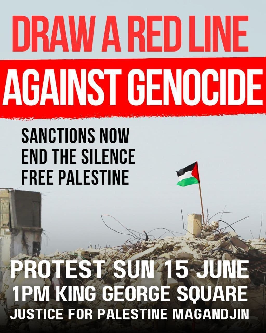 DRAW A RED LINE AGAINST GENOCIDE