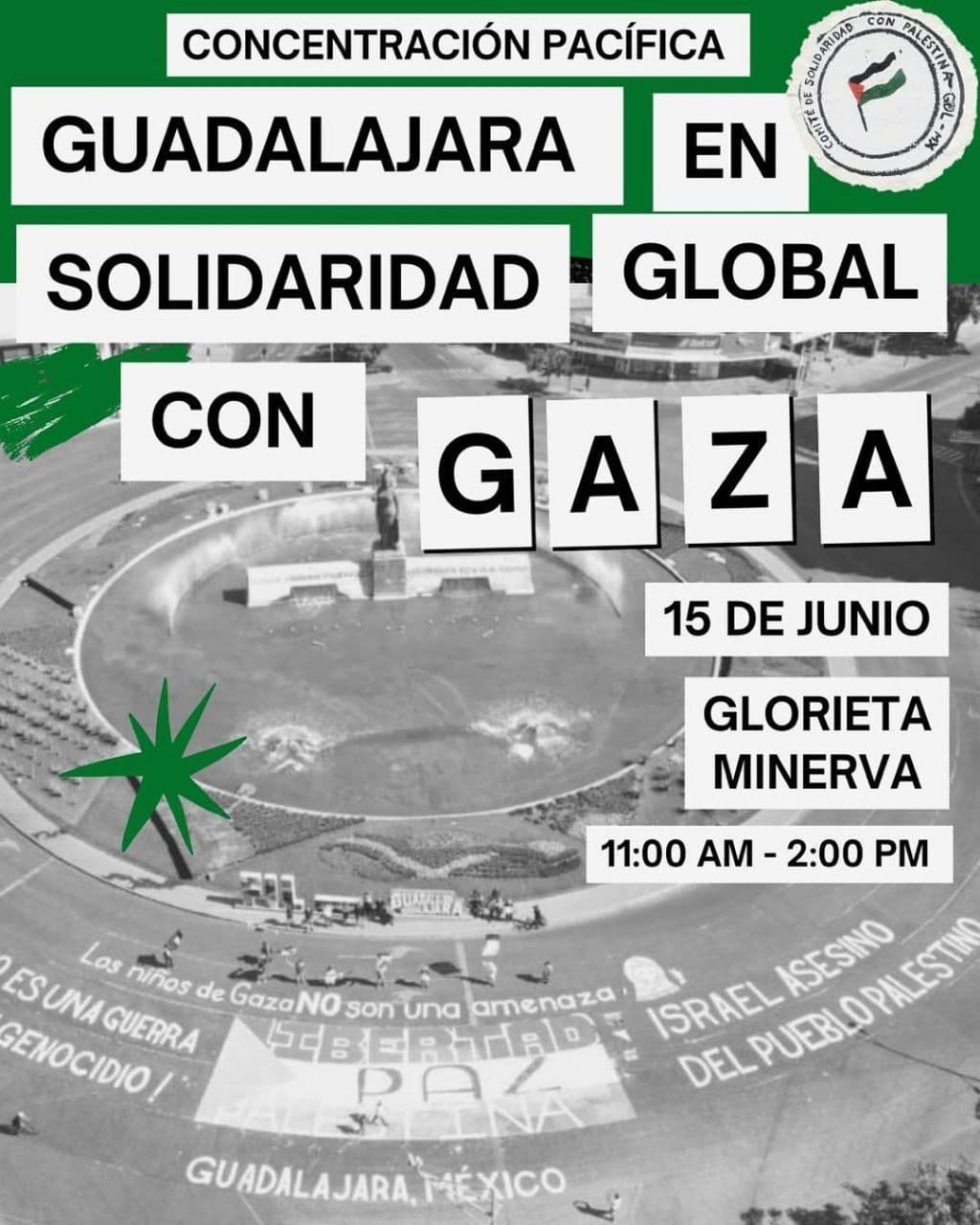 Guadalajara en Solidaridad Global con Gaza.