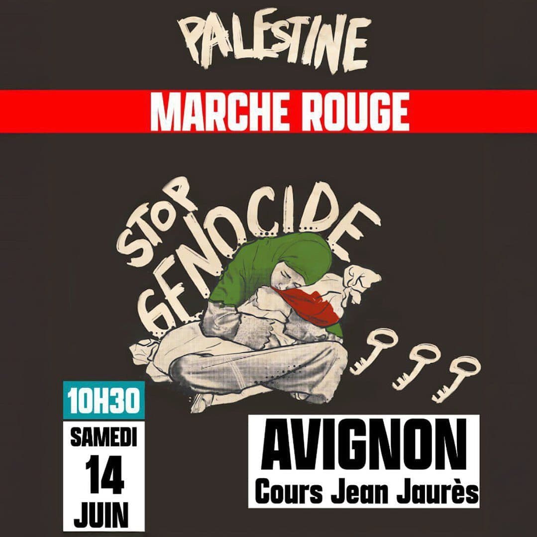 TOUS EN ROUGE POUR GAZA