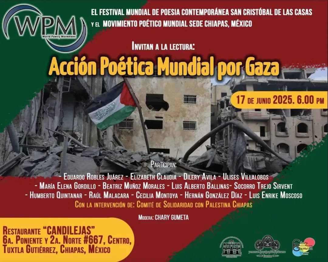 Acción Poética Mundial por Gaza