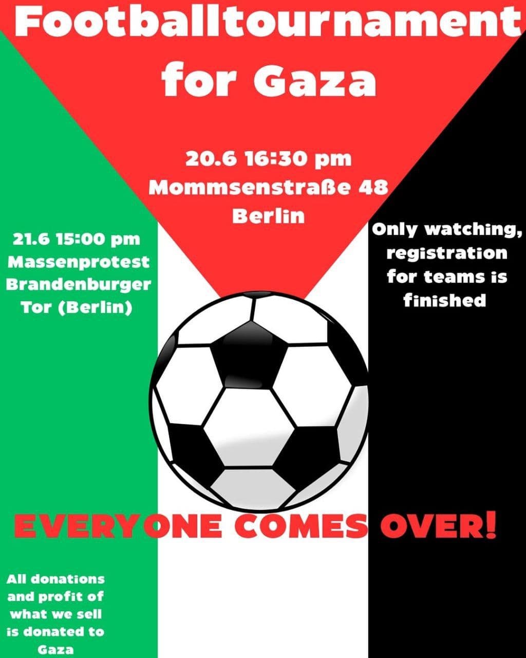 Footballtournament for Gaza