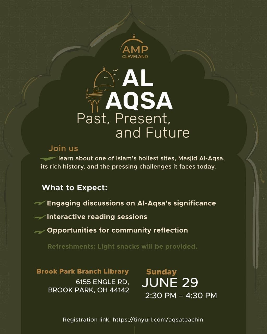 Join us for *AL AQSA Past, Present and Future* 