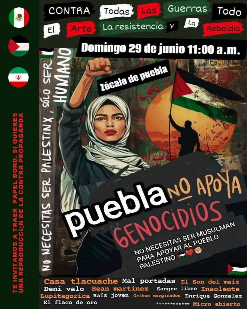 puebla NO APOYA GENOCIDiOS