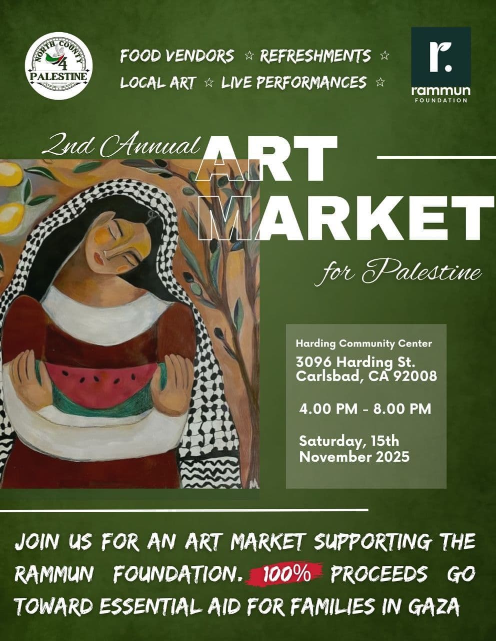 2nd Annual Art Market for Palestine