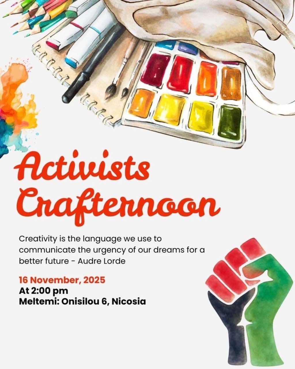 Activist crafternoon 