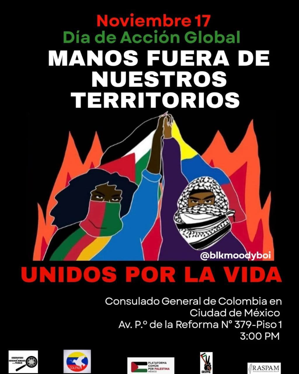 MANOS FUERA DE NUESTROS TERRITORIOS
