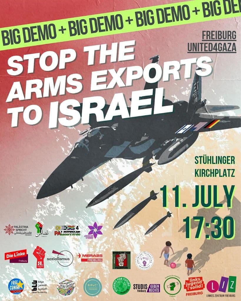 STOP THE FREIBURG ARMS EXPORTS UNITEDAGAZA TO ISRAEL
