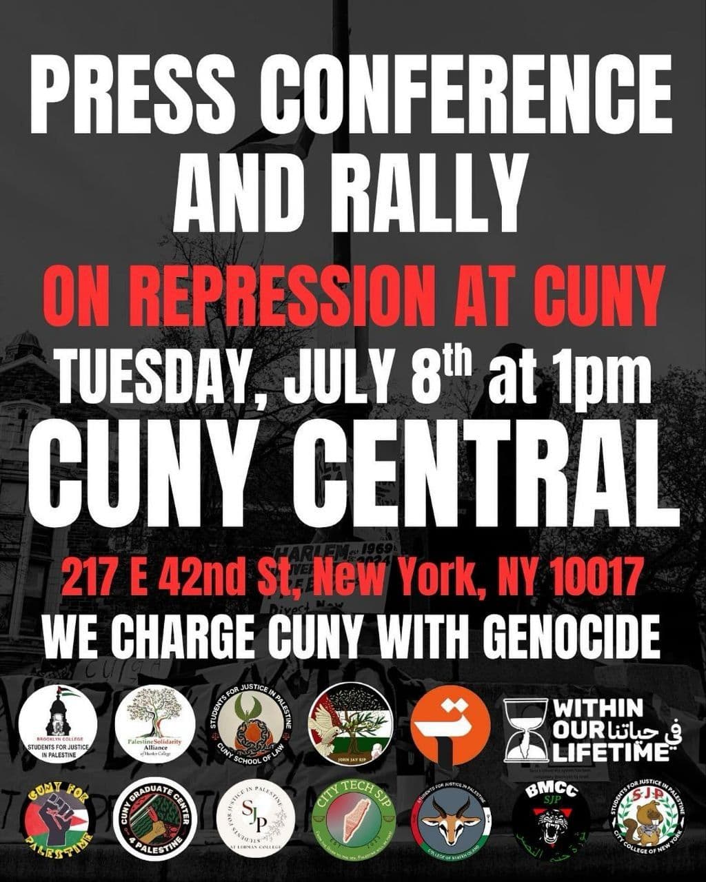 PRESS CONFERENCE AND RALLY