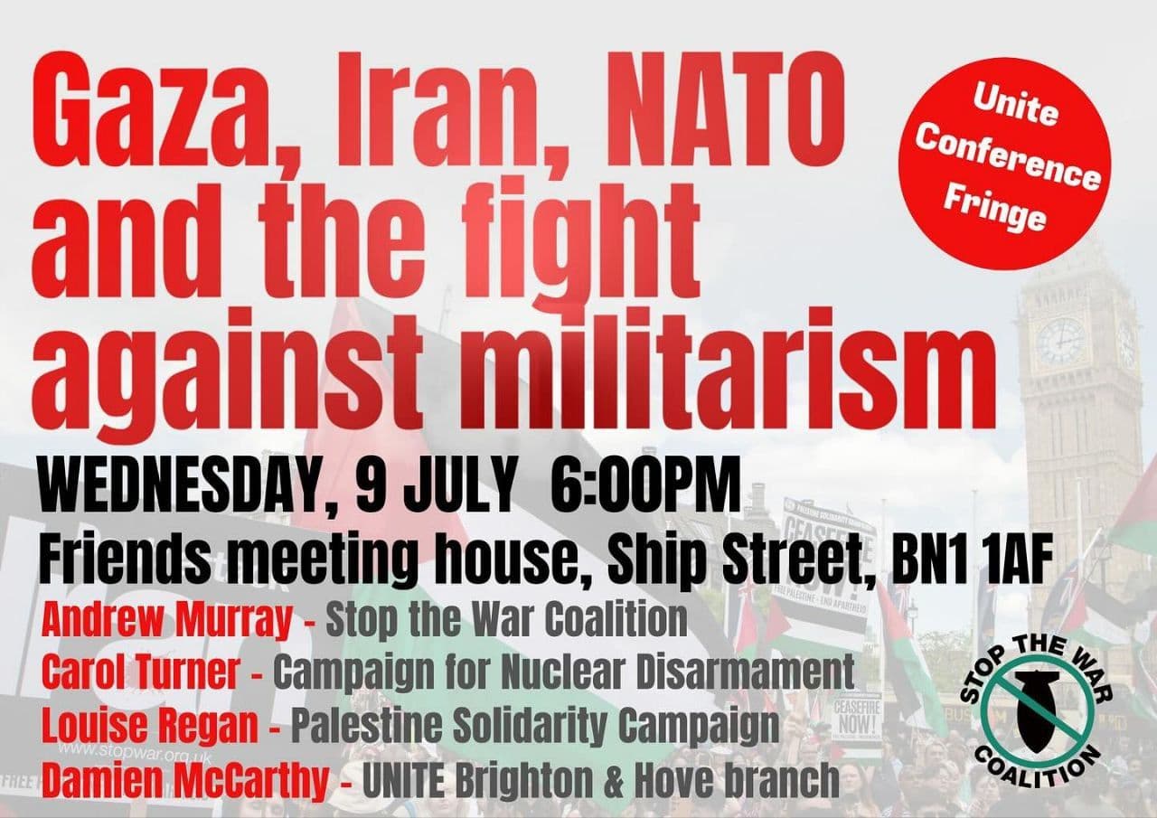 Gaza, Iran, NATO and the fight against militarism