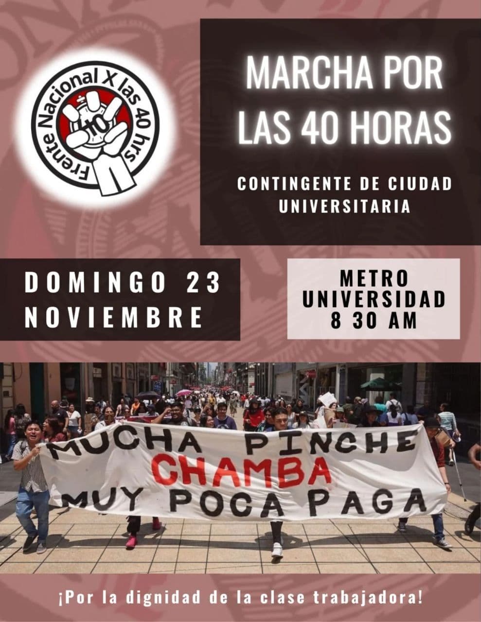 MARCHA POR LAS 40 HORAS