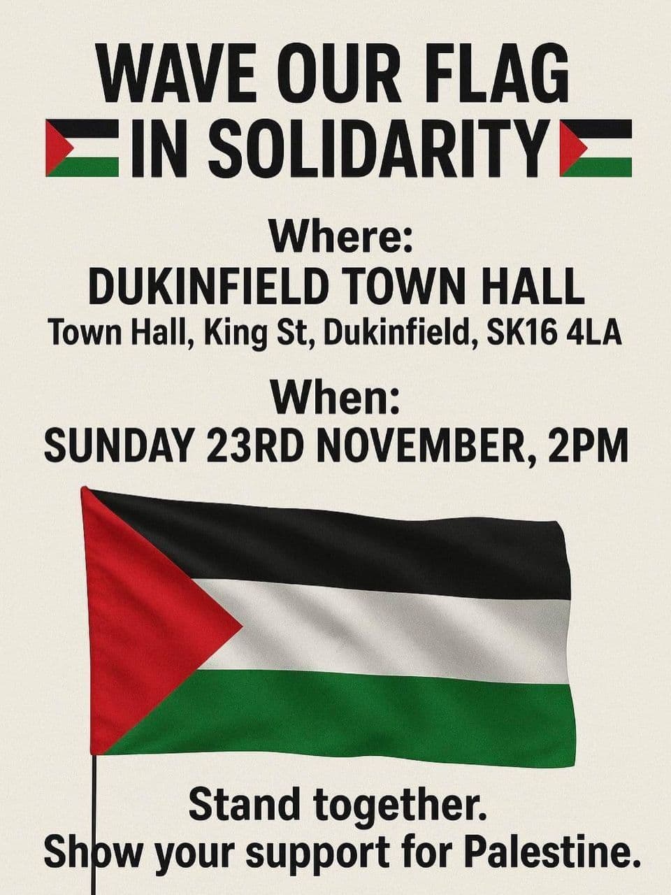 WAVE OUR FLAG IN SOLIDARITY