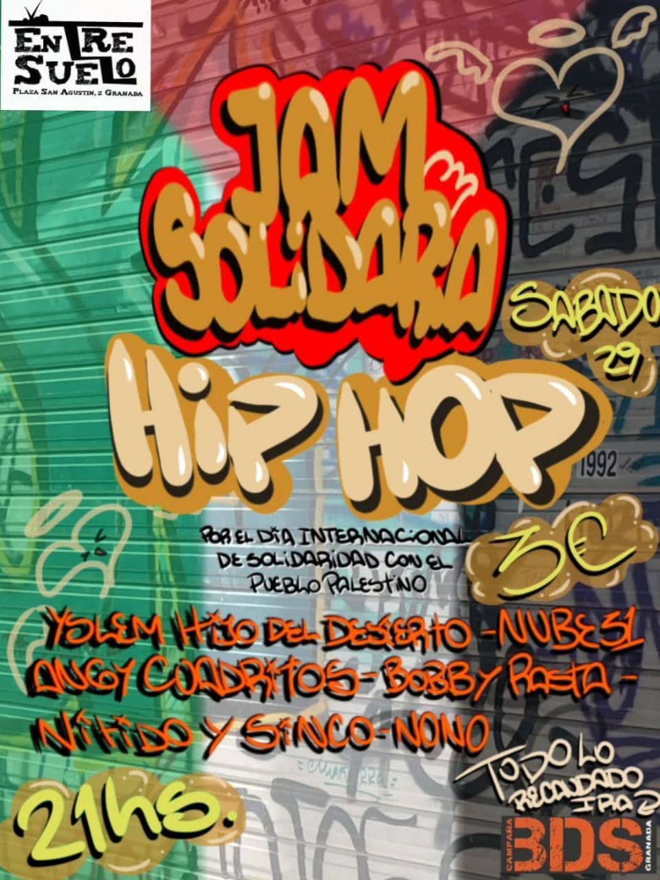 Jam de Hip-Hop Solidaria por Palestina