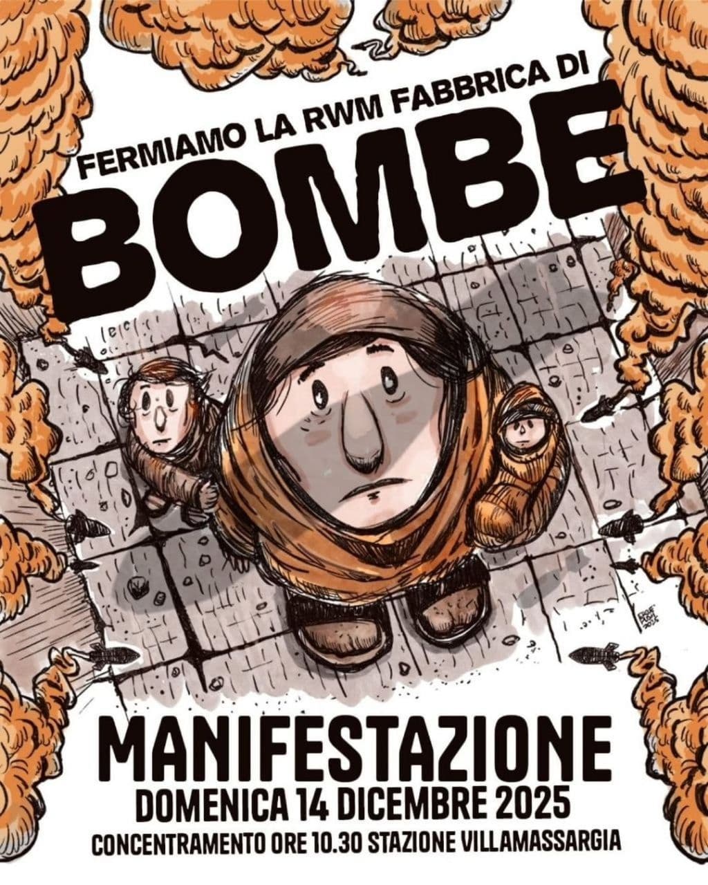 FERMIAMO LA RWM FABBRICA DI BOMBE