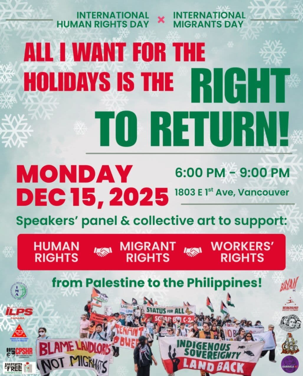 ALL I WANT FOR THE HOLIDAYS IS THE RIGHT TO RETURN!