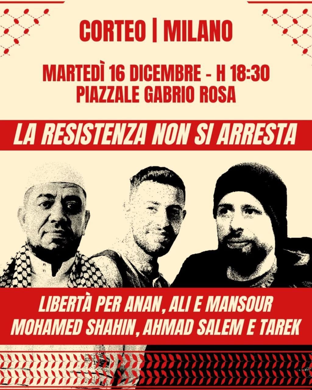 LA RESISTENZA NON SI ARRESTA