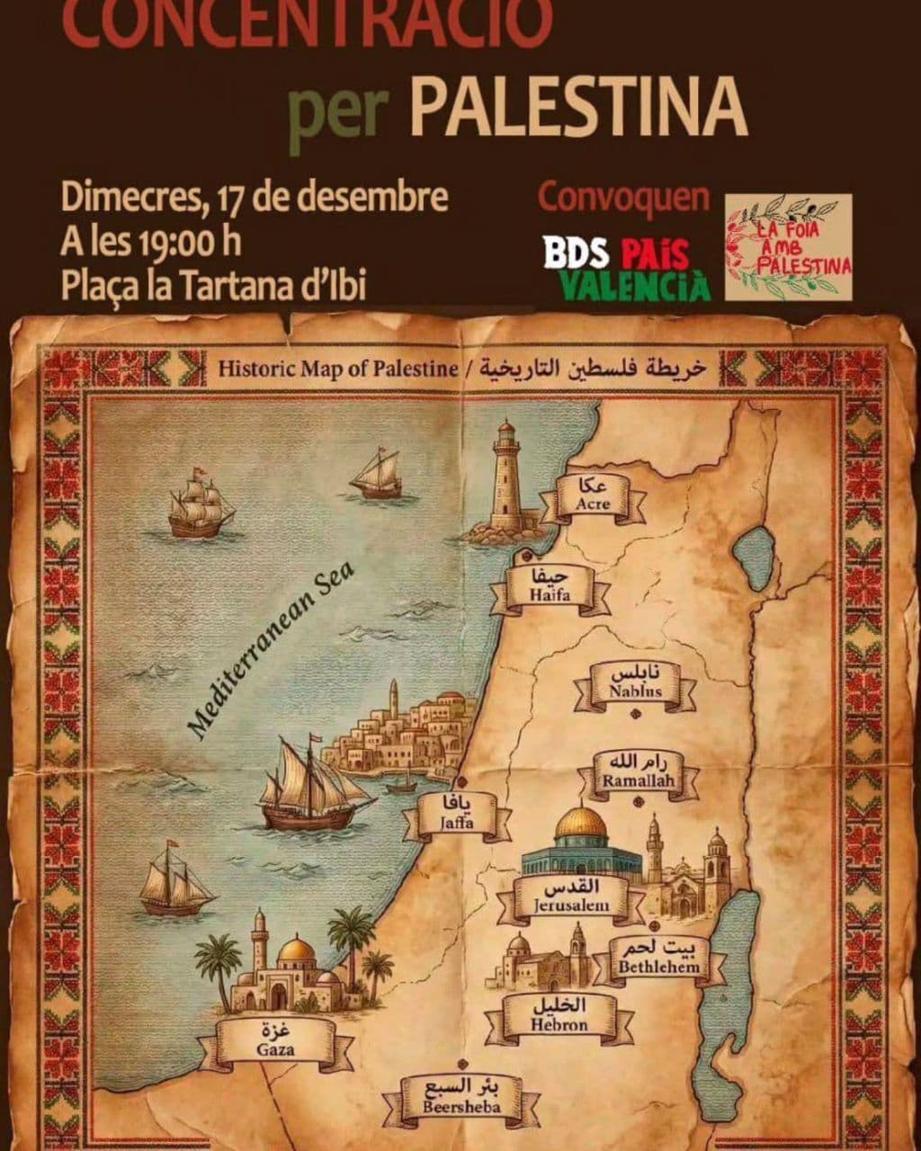 CONCENIRACIO per PALESTINA