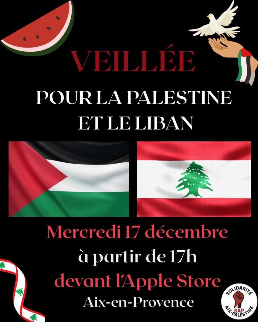 POUR LA PALESTINE ET LE LIBAN