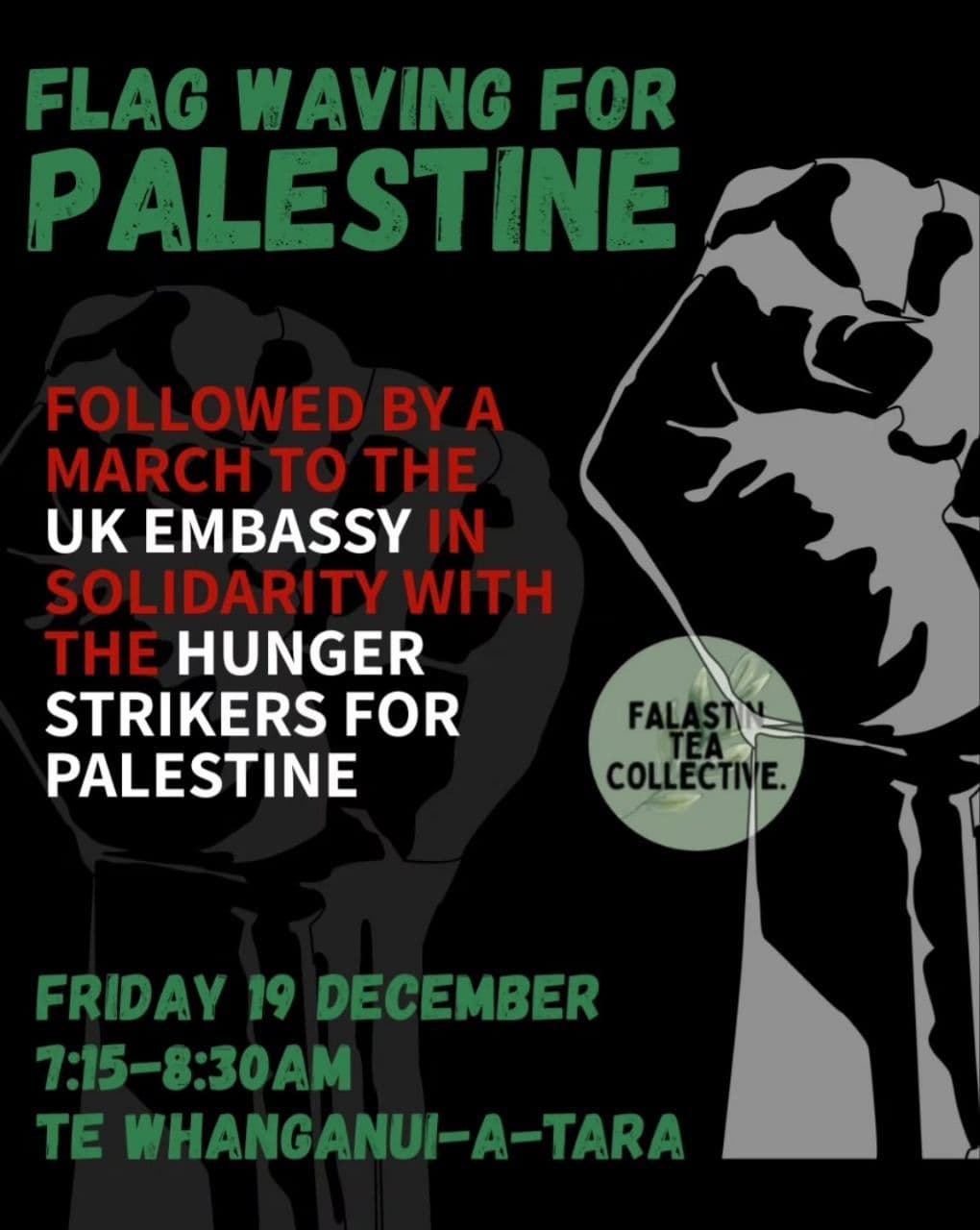 FLAG WAVING FOR PALESTINE