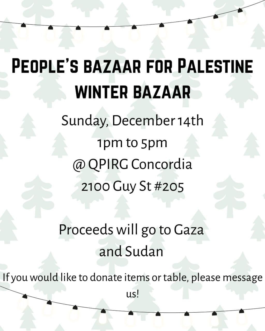 PEOPLE'S BAZAAR FOR PALESTINE