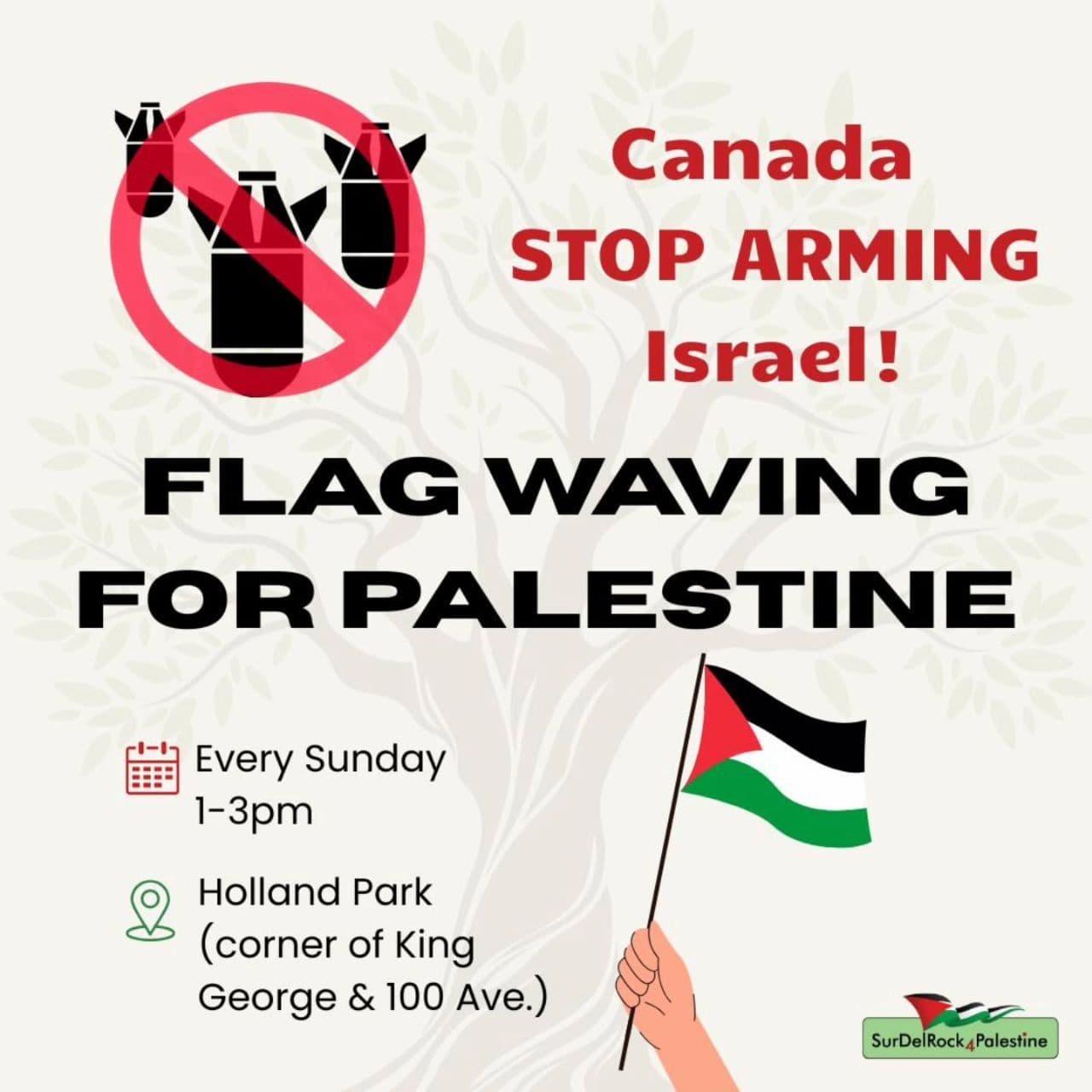 FLAG WAVING FOR PALESTINE